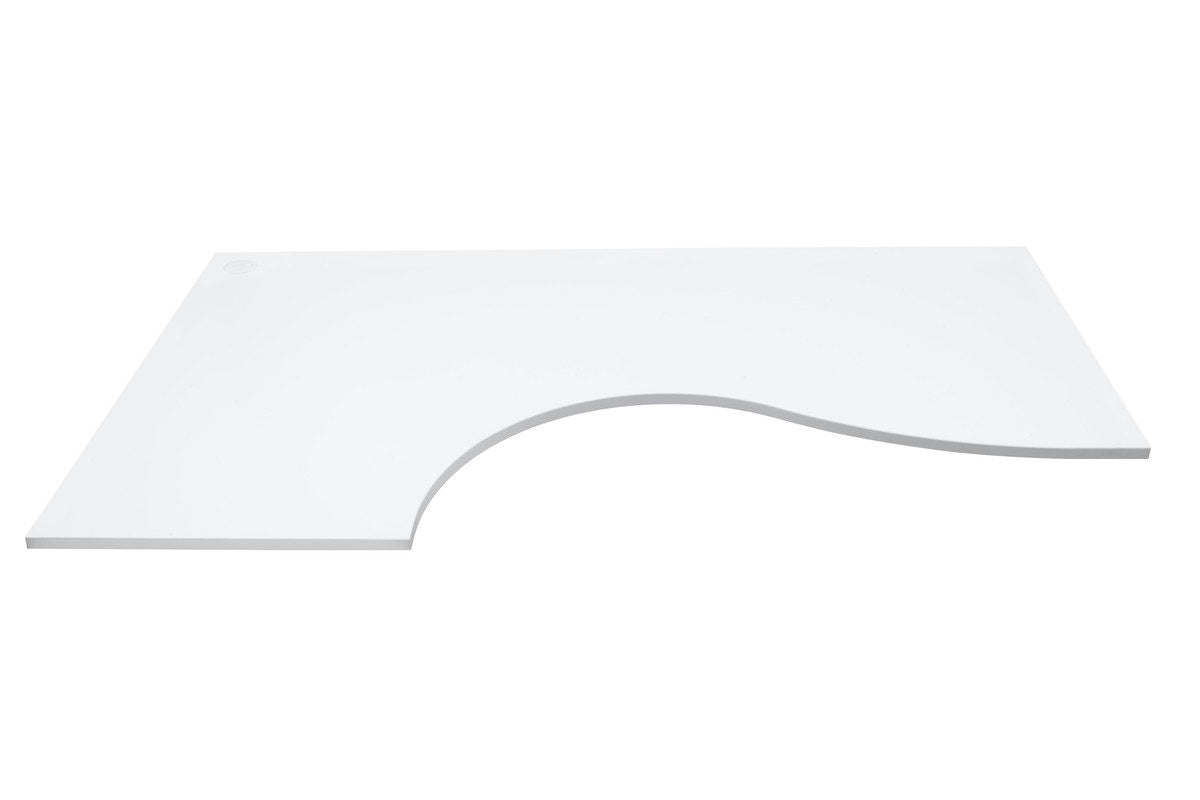Table top (L-shape)1800x1050x800/600mm, white