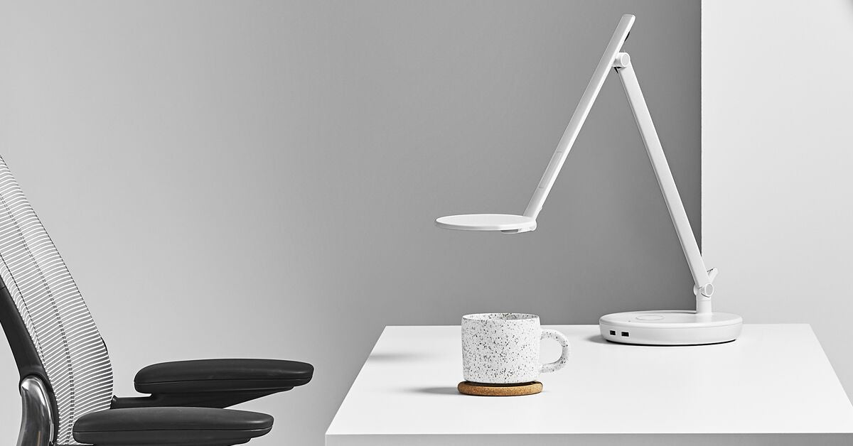 Nova desk lamp, white - desktop base