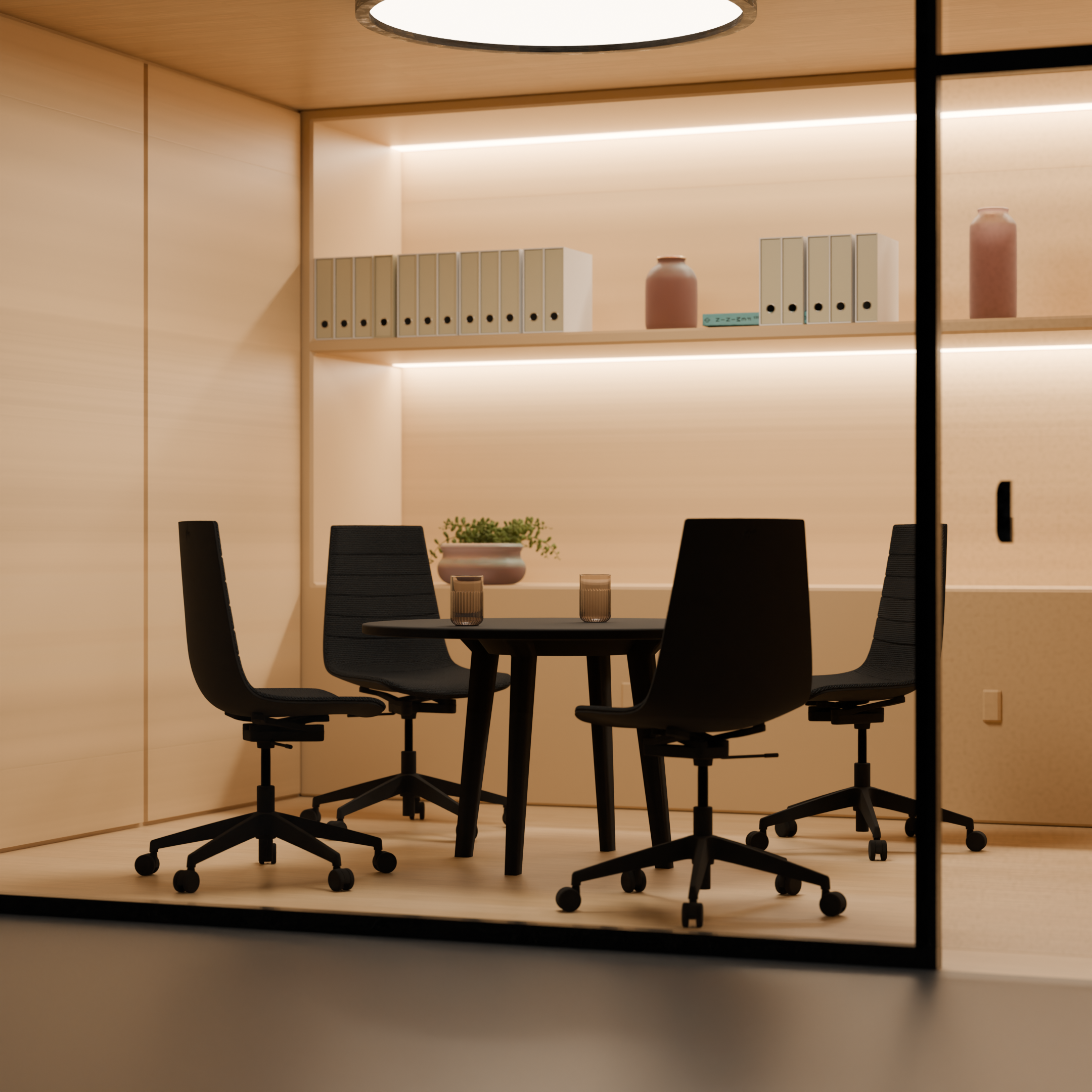 Linu Task with Gas Lift – Dark Grey Cura Fabric Upholstery