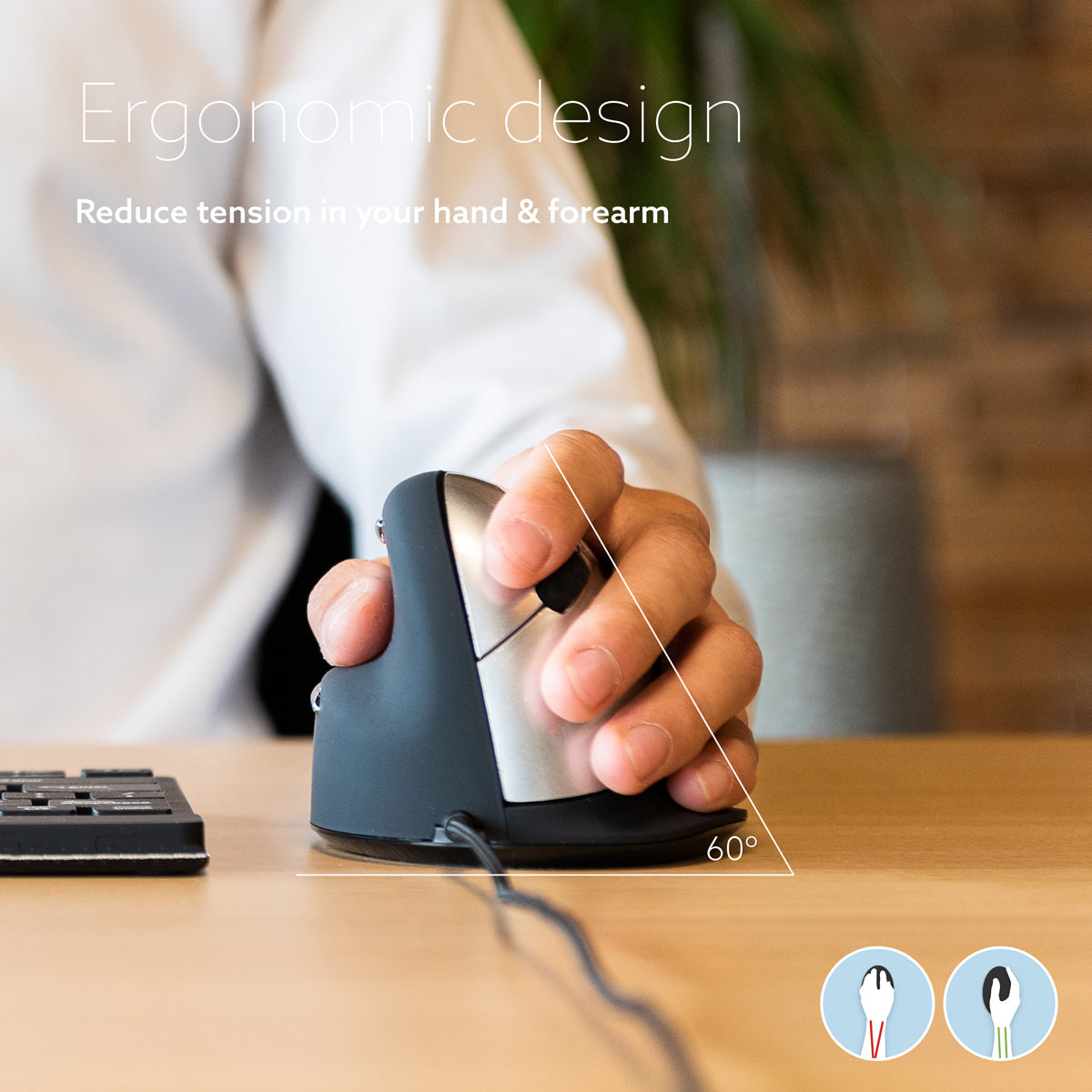 HE Mouse large left, wired