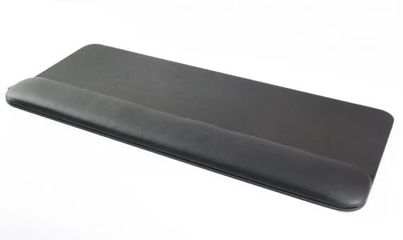 Wide wrist rest - black faux leather finish
