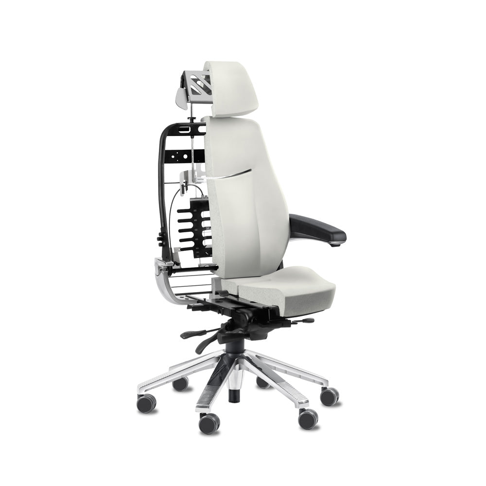 Svenstol® S5 150+ 24/7 control room chair - genuine leather upholstery