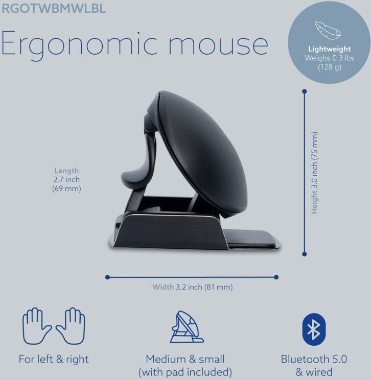 R-Go Twister – Ergonomic Mouse, Ambidextrous