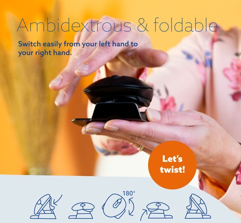 R-Go Twister – Ergonomic Mouse, Ambidextrous