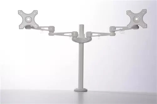 LCD monitor arm for 2 screen, white