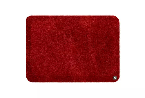 Workstation mat, red fabric