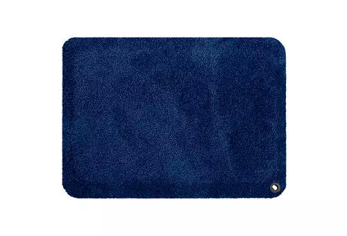 Workstation mat, blue fabric