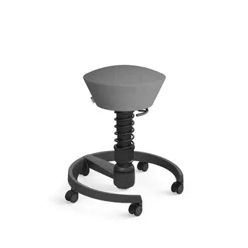 Swopper active chair, dark grey microfibre