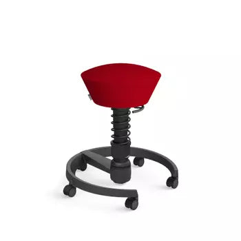 Swopper active chair, red microfibre