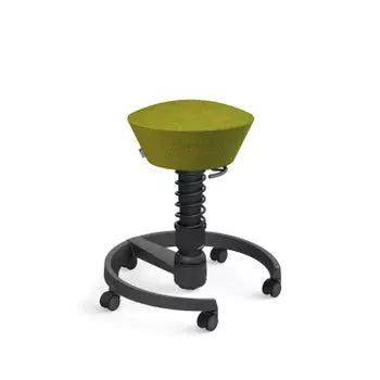 Swopper active chair, green wool blend