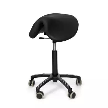 Soft Swing saddle chair, black fabric