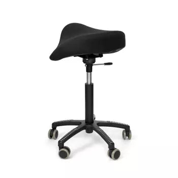 Soft Swing saddle chair, black fabric