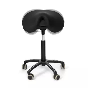 Soft Swing saddle chair, black fabric