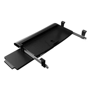 Keyboard pull-out tray with mouse pad