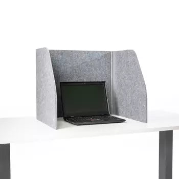 Foldable table screen, grey