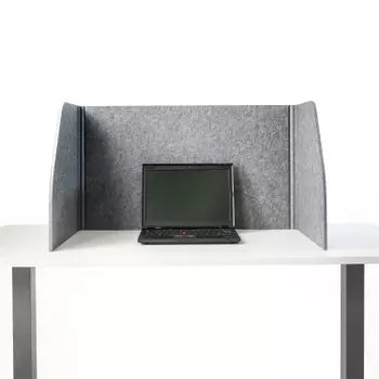 Foldable table screen, grey