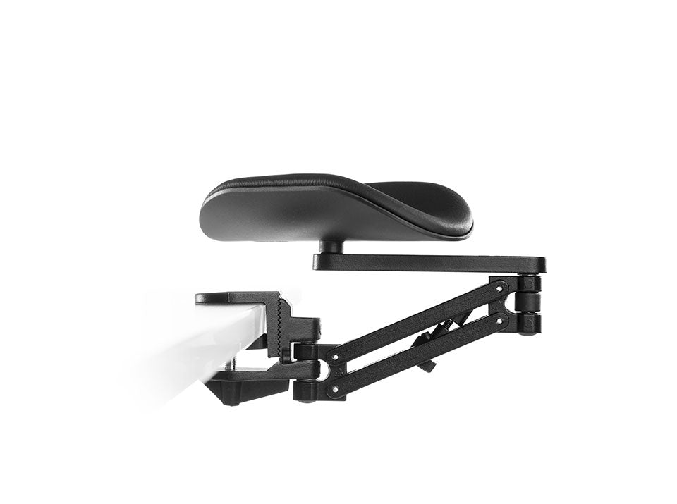Ergorest 330 Forearm Support, Long Arm Pad, Extended Support Arm, Black