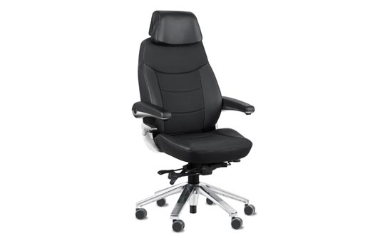 Svenstol® S5 24/7 Control Room Chair - Climatex Fabric / Genuine Leather