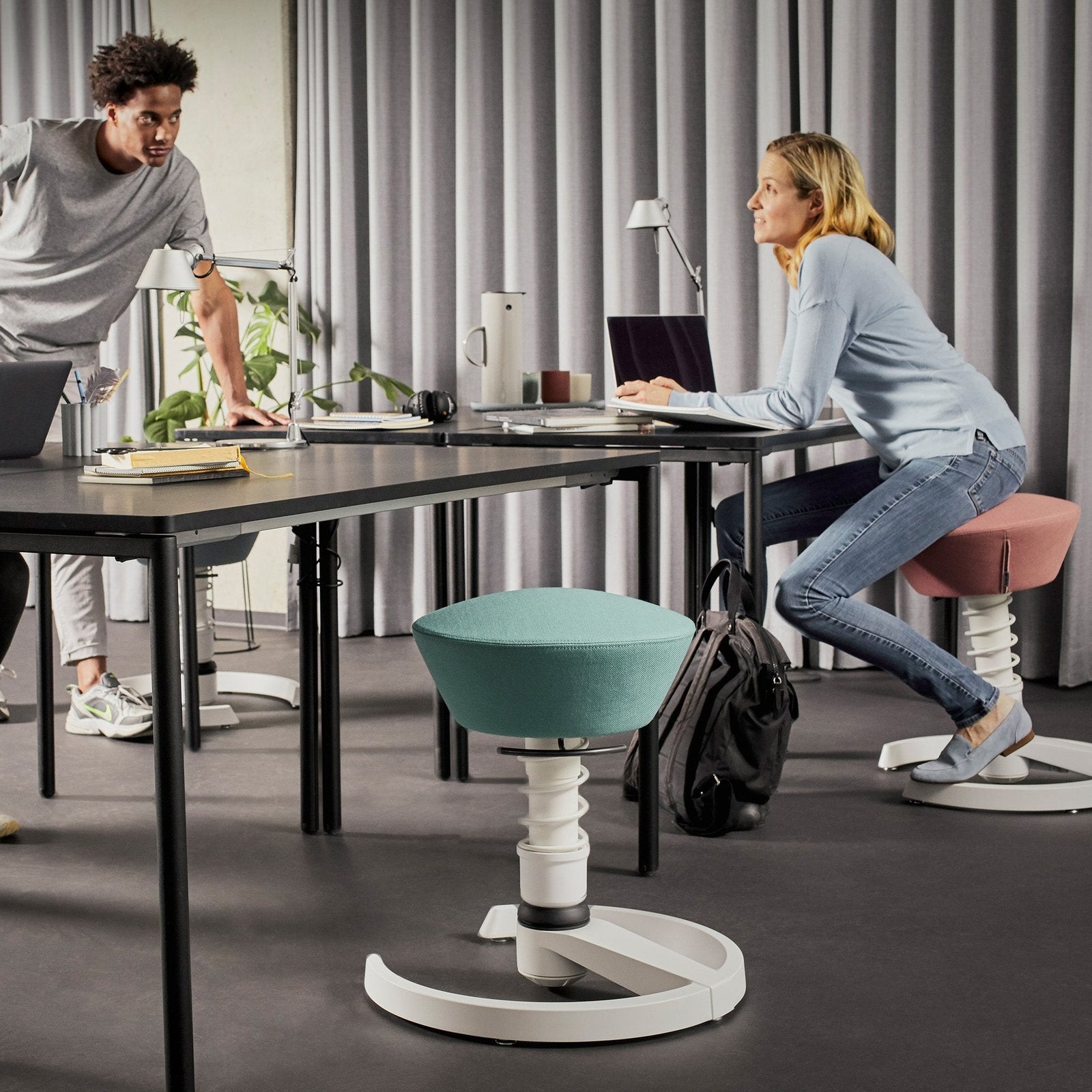 Swopper Active Chair, Red Microfibre - Ergonomic Comfort – ErgoFinland