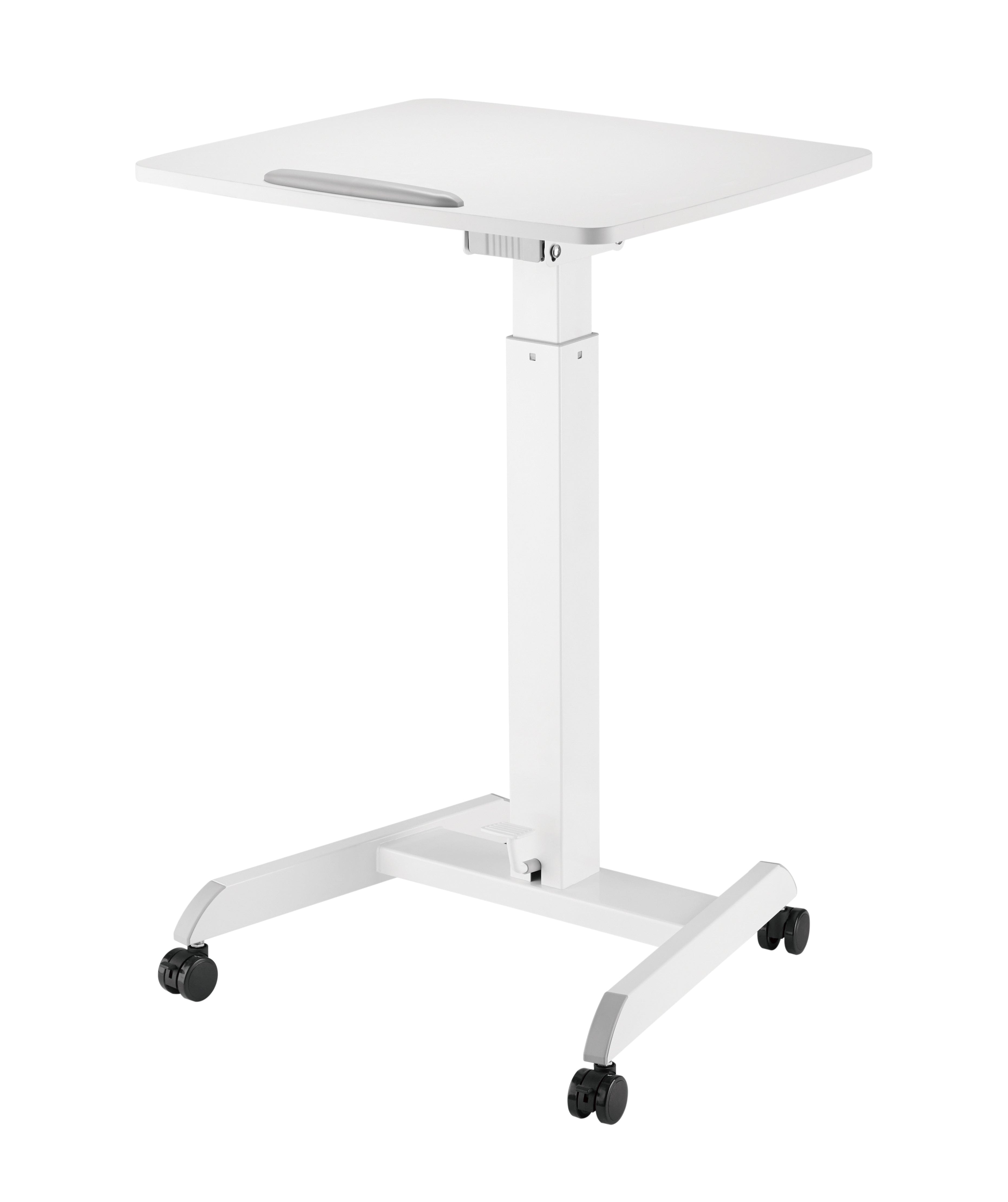  GetUpDesk Tilt (Vit) - bord, Enbenta skrivbord, hemmakontor, ryggbesvär, service, skolor, trötthet - ErgoFinland